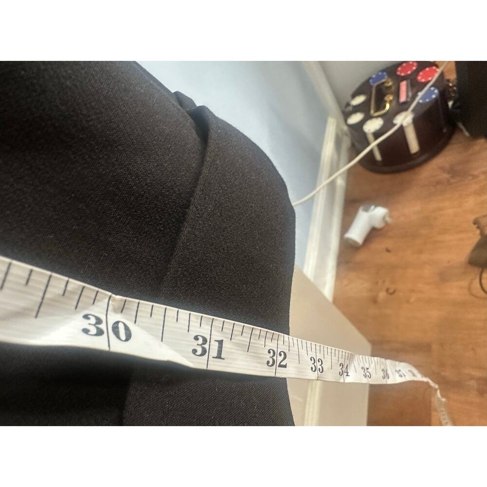 PAIGE NWT Aracelli Pants Trousers Pleated Cuffed Black Sz 6  MSRP $250 - Picture 10 of 11